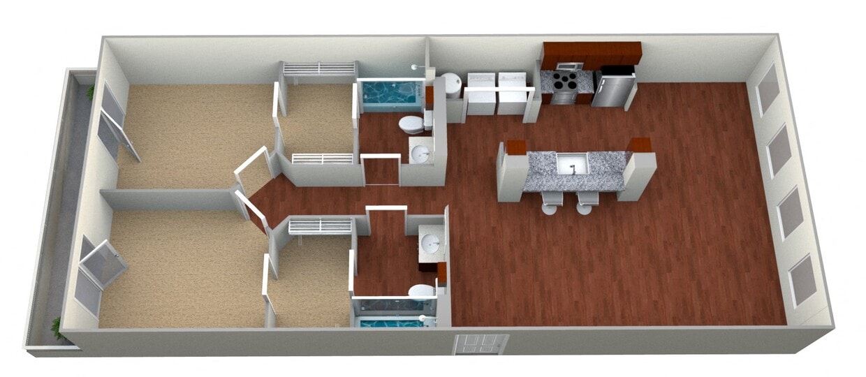 Floor Plan - Town Square II-E