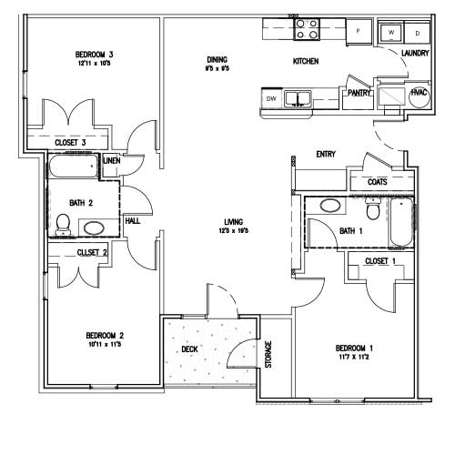 1343 Sq. Ft. - Sunset