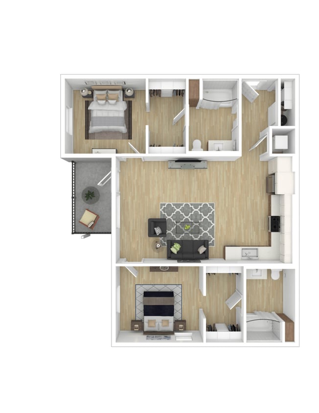 Floor Plan - 2x2 A INCOME QUALIFIED