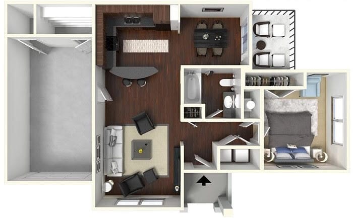 Floor Plan - A2G - Garage Included