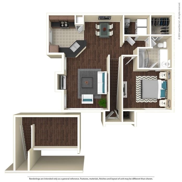 TheChapelHill_919sq_1x1.jpg - A3 The Chapel Hill - 1 Bedroom, 1 Bathroom