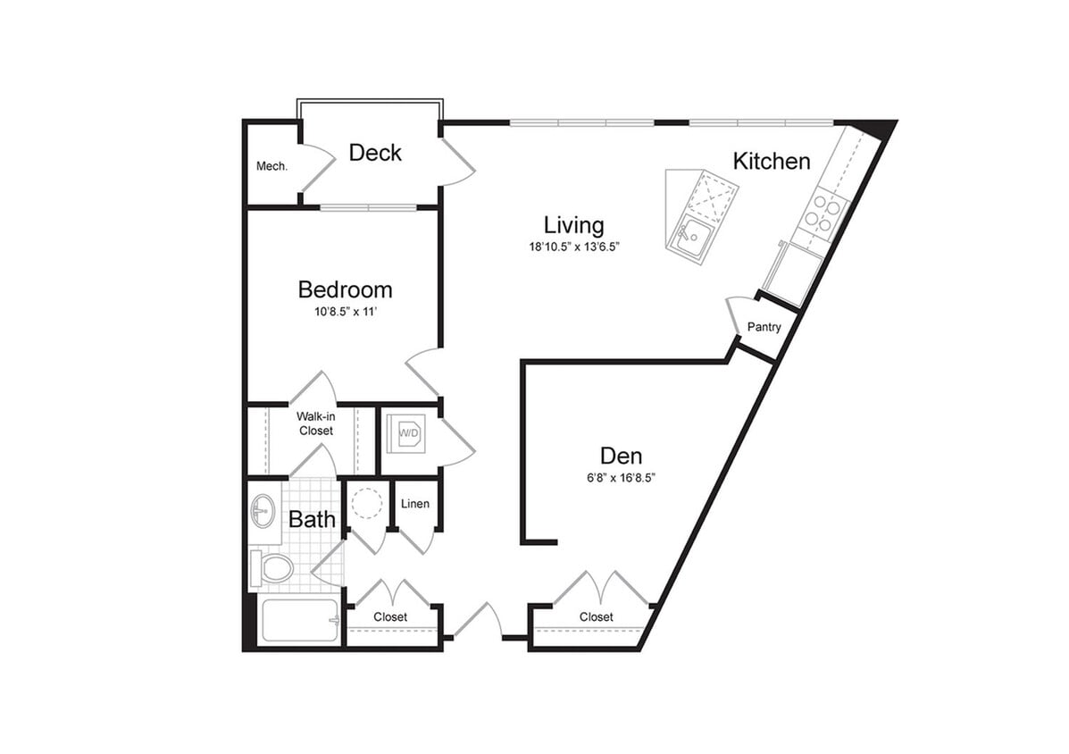 1-Bedroom 1-Bathroom | 921 sqft - 1-Bedroom 1-Bathroom | 921 sqft