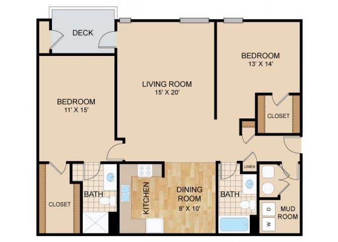 Floor Plan - Two Bedroom