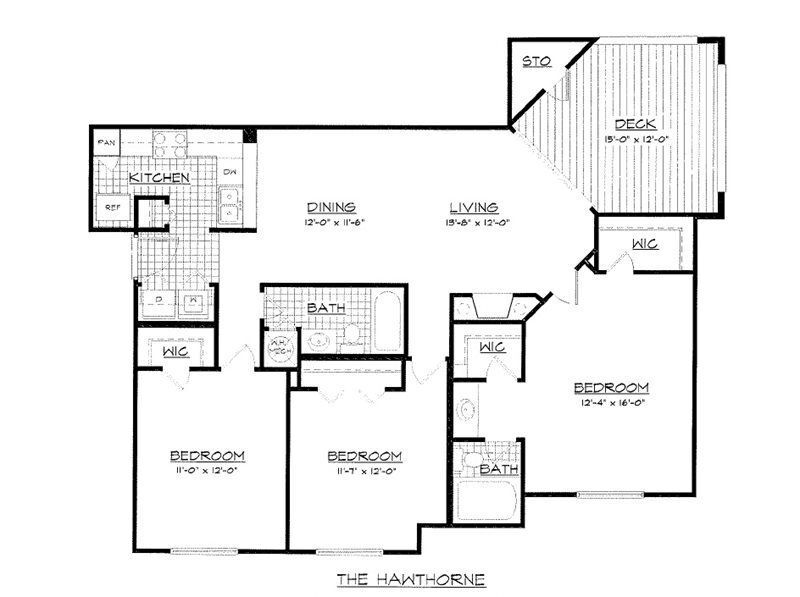 Floor Plan - The Hawthorne