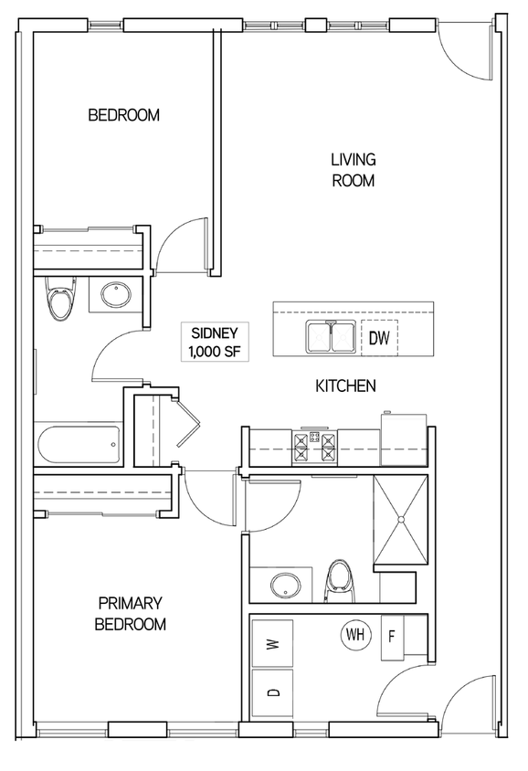 Floor Plan - The Sidney