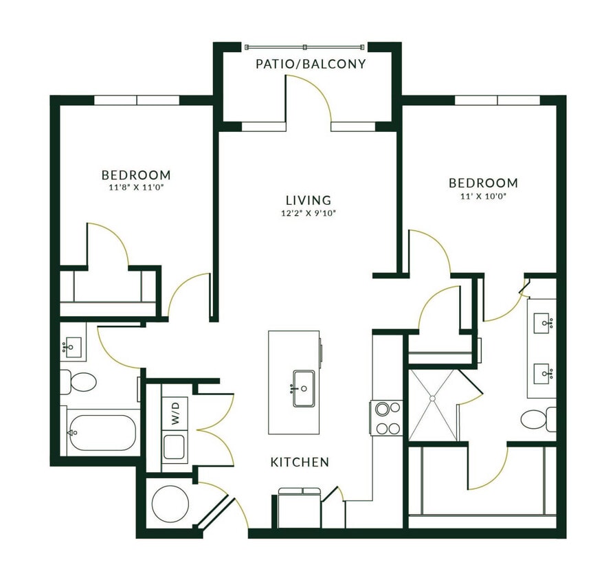 B2B floor plan The Hartley at Blue Hill - B2B