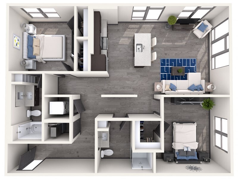 Explore this chic urban apartment with its stylish layout and modern amenities. - B4