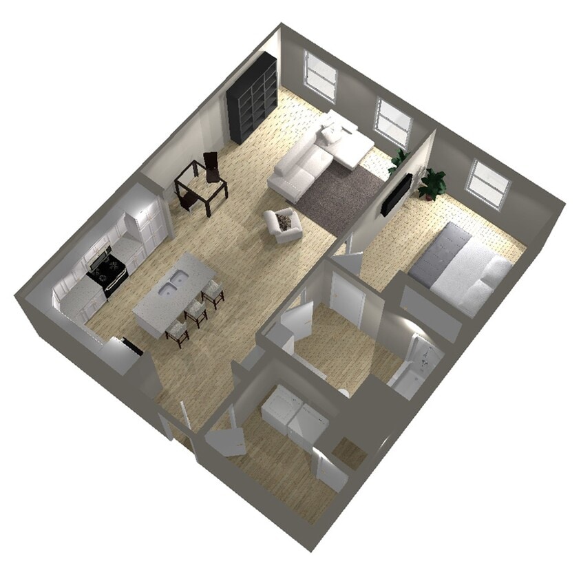 Floor Plan - 1 Bed B