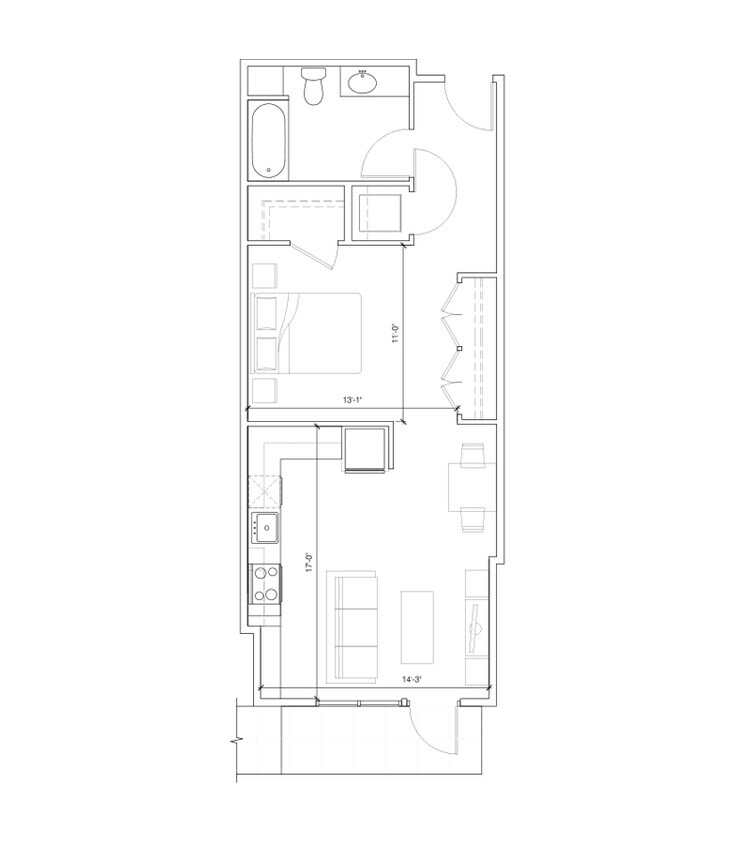 Floor Plan - Hub 9 - Studio 1