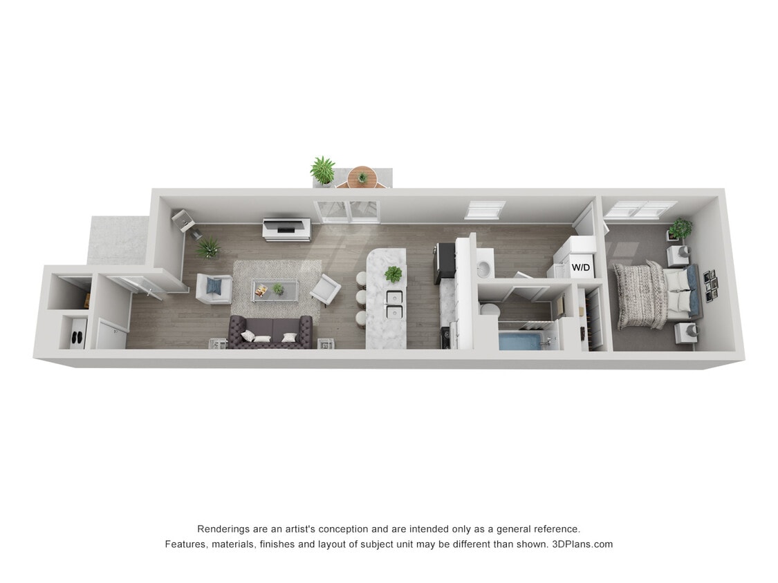 Floor Plan - 1x1 Standard-Call For Availability