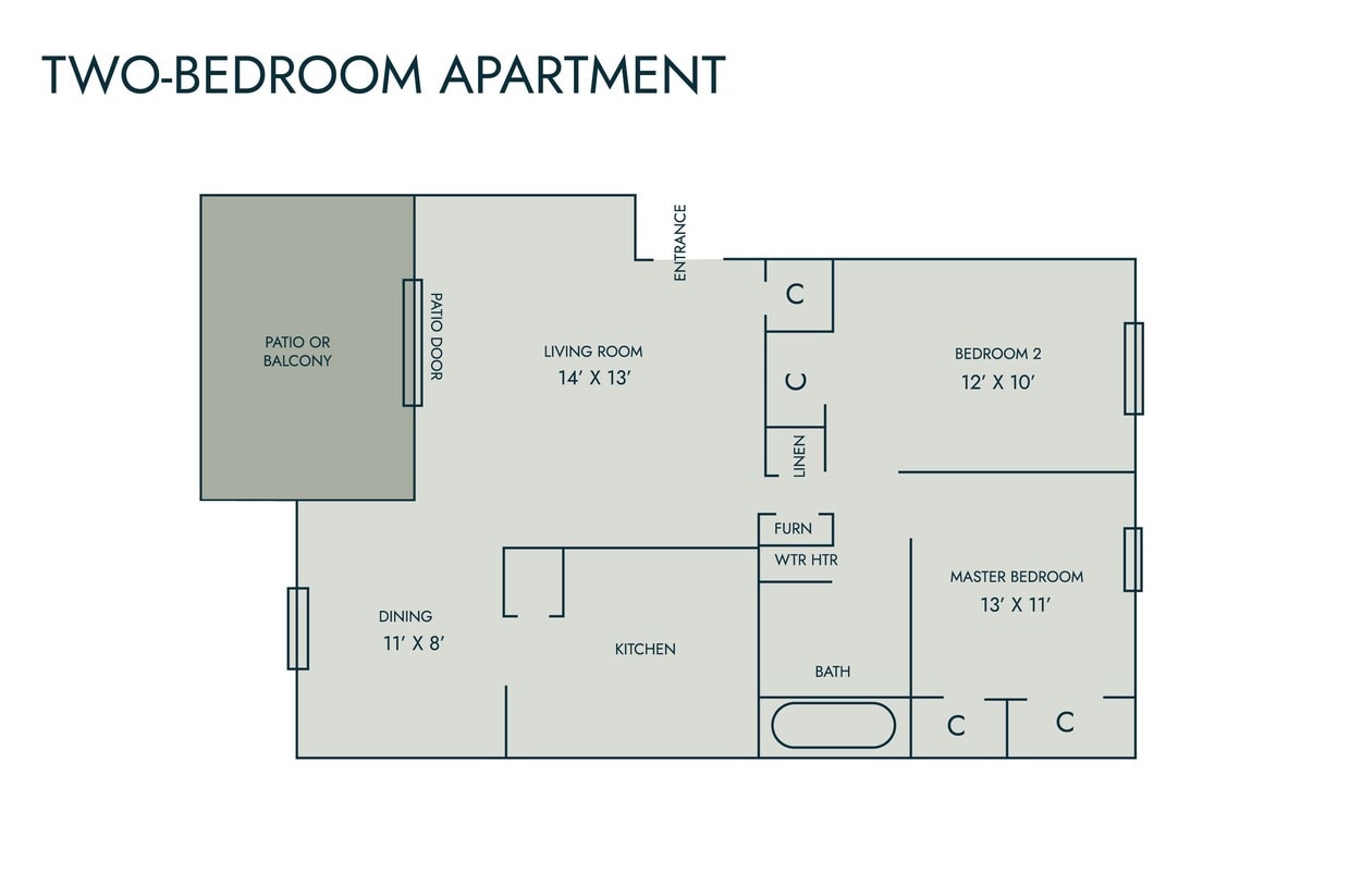 Floor Plan - Two Bedroom