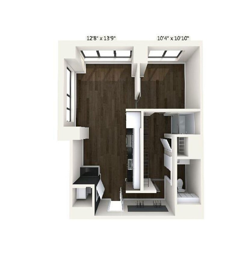 Floor Plan - A10 | 1 Bed | 1 Bath