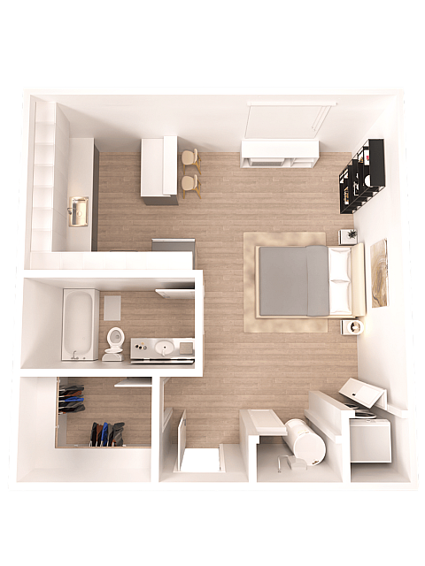 The Infrared - Studio I Floorplan - The Infrared