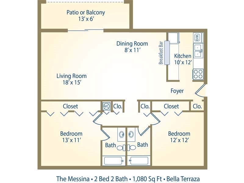The Palermo - 2X2 UPGRATED APARTMENT FOR ONLY $1,460  #9B1