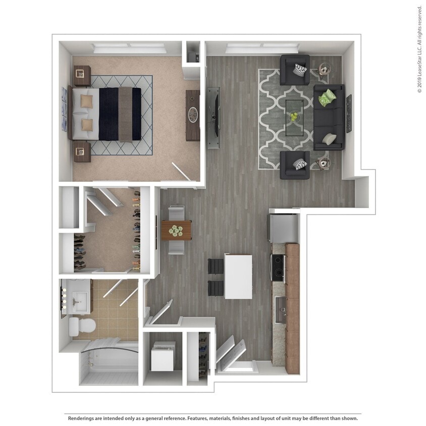Floor Plan - A06 - 1 bed/1 bath