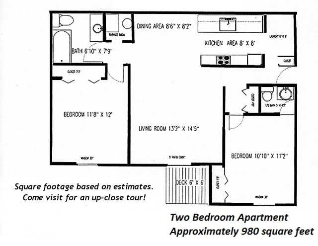 2BR/1.5BA - 2 Bedroom
