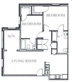 2BR/2BA - 2B (Classic)