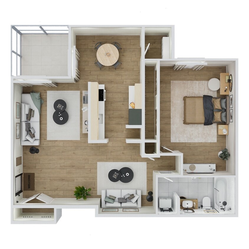 COZY 1 BEDROOM - 1BR A1