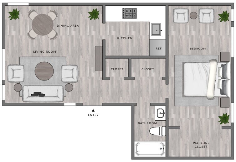 Floor Plan - A2-1x1