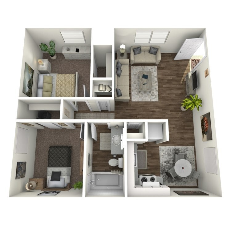 Overhead_743785.jpg - 2 Bedroom 1 Bathroom