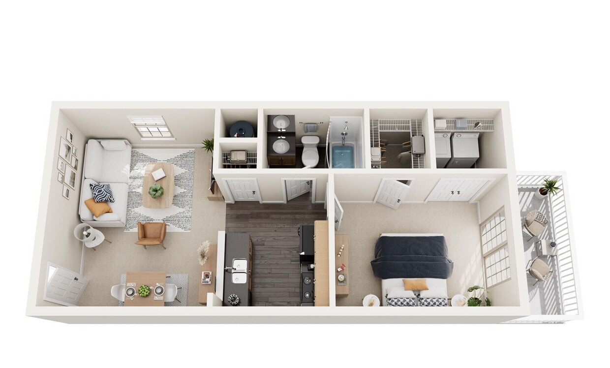 Floor Plan - 1 Bedroom Reno