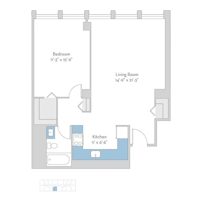 Floor Plan - 1bn08