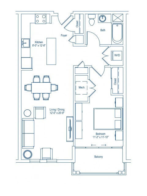 The Shipyard at Port Jeff Harbor - 1-A3 - 1 Beds - 1 Baths - 820 Sq. ft. - 1-A3