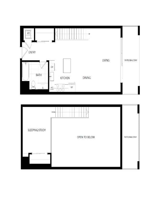 Floor Plan - Studio Loft Penthouse 