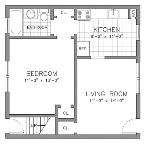 1BR/1BA - RENOVATED ONE BEDROOM RESIDENCE