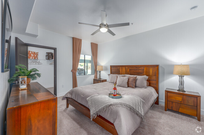 2BR, 2BA - 1,219SF - Primary Bedroom - The Wyatt