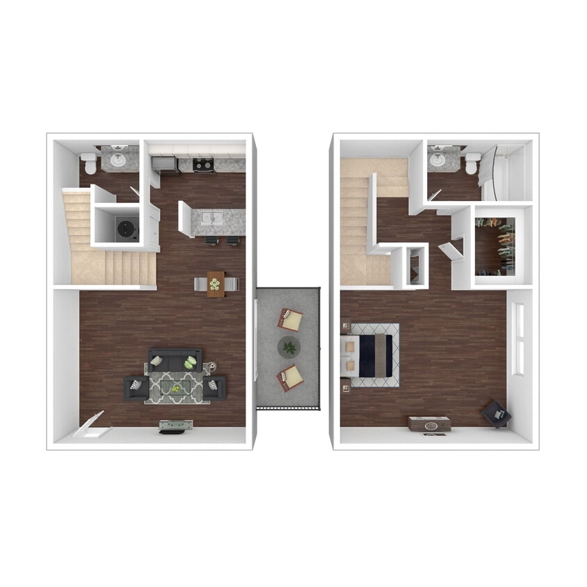 Floor Plan - 1x1.5THU (Buena Vista II)