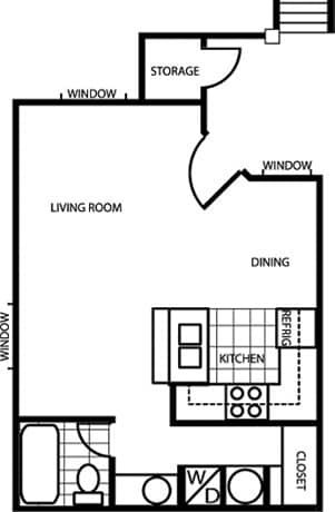 Floor Plan - Studio