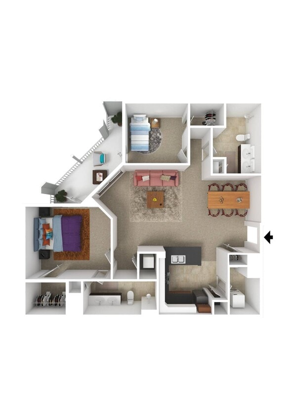 Furnished Example - 2B-A