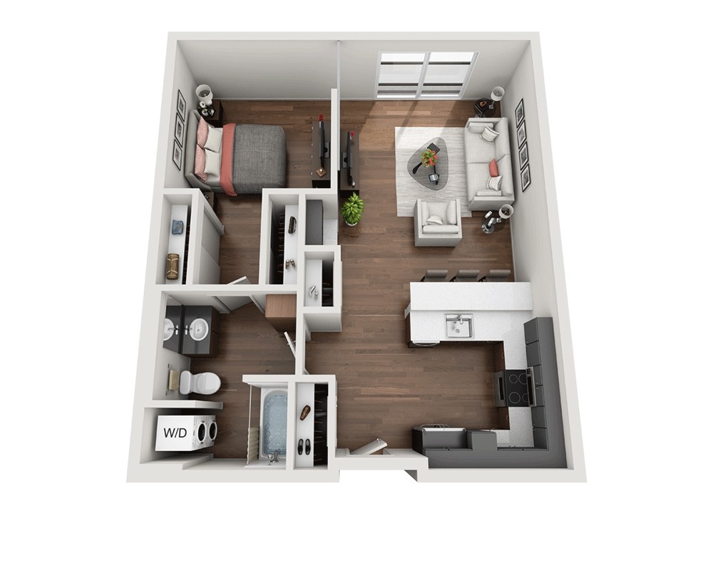Floor Plan - One Bedroom A1P