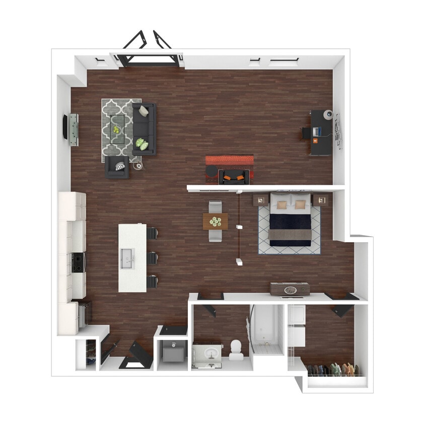 Floor Plan - Downtown Loft - A1