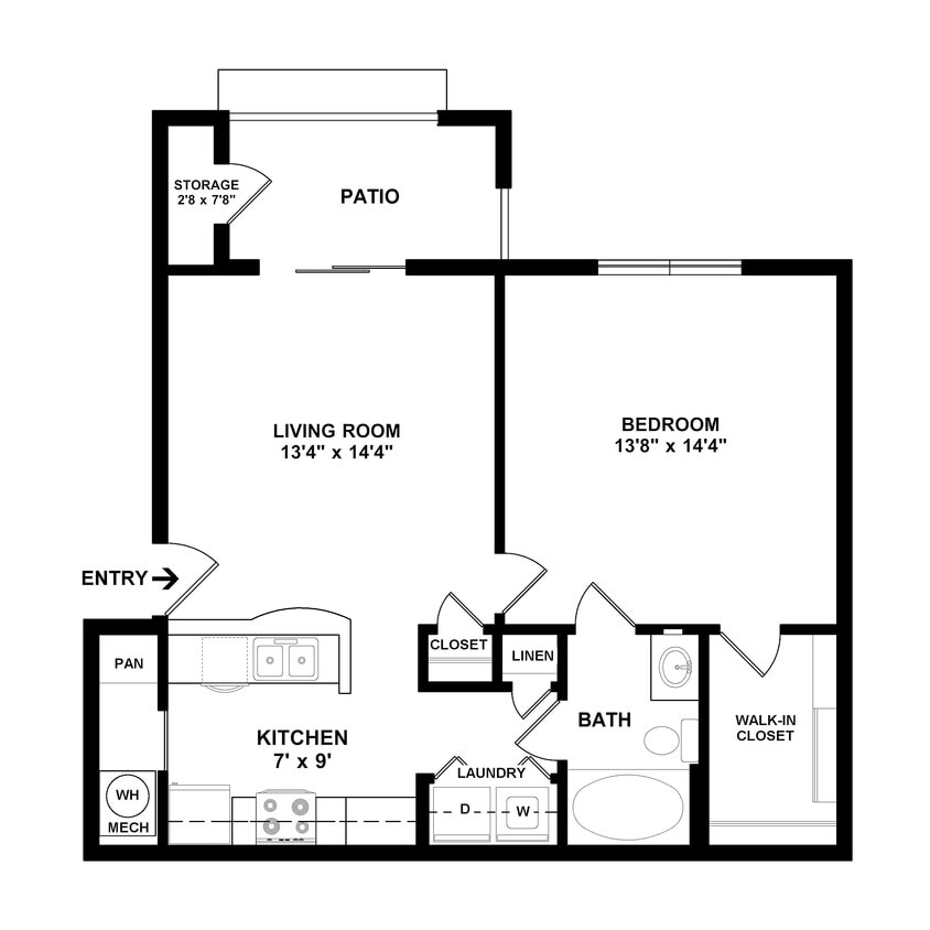 A2S Floor Plan W Dimensions - A2S