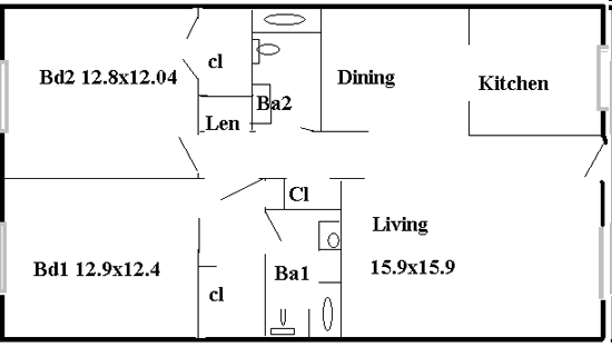 2BR/2BA - 2 Bed 2 Bath w/ Tower Room