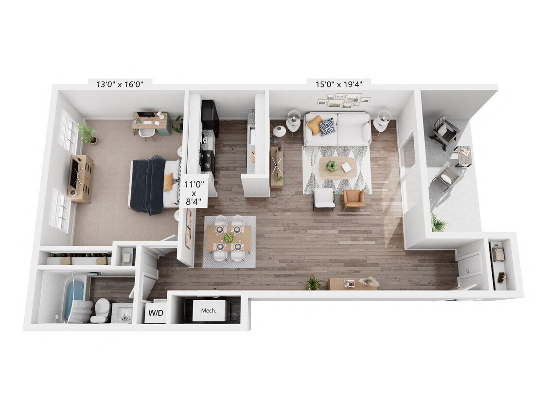 Floor Plan - Durbin - Renovated