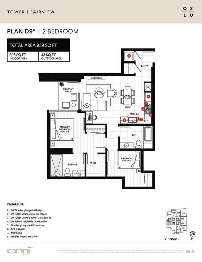 Floor Plan - Fairview D9*