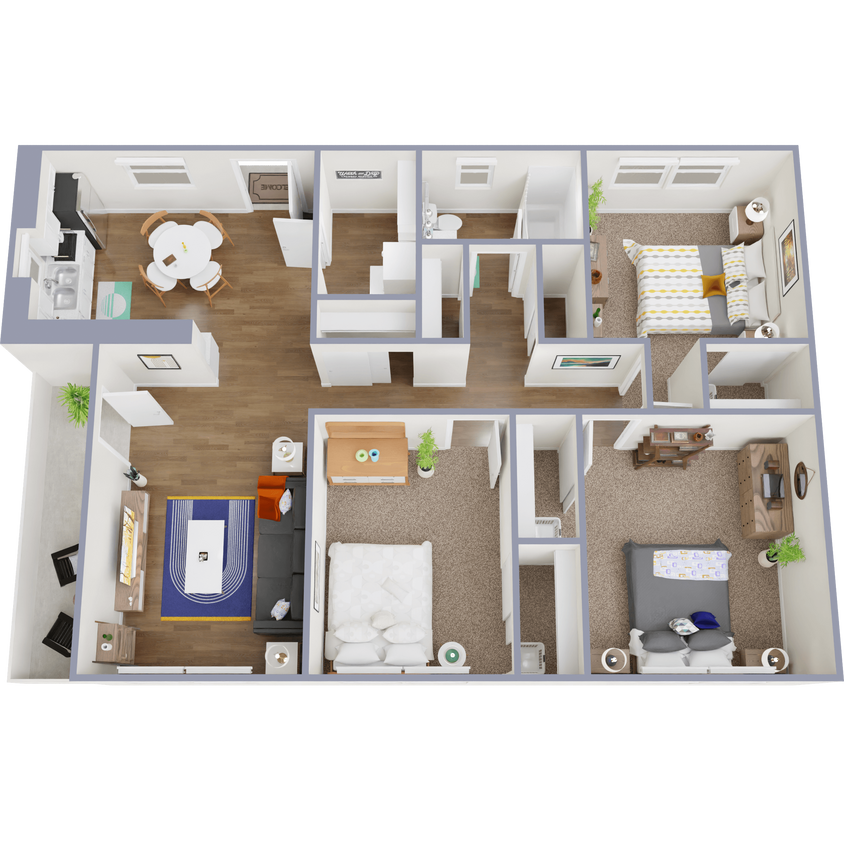 Floor Plan - Julep Flats-C1