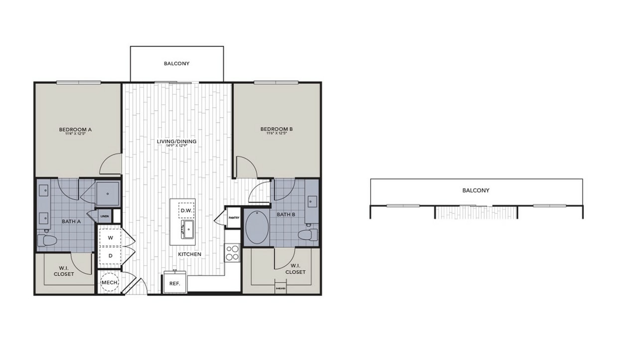 B2.3.jpg - B2.3 - Two Bedroom, Two Bathroom
