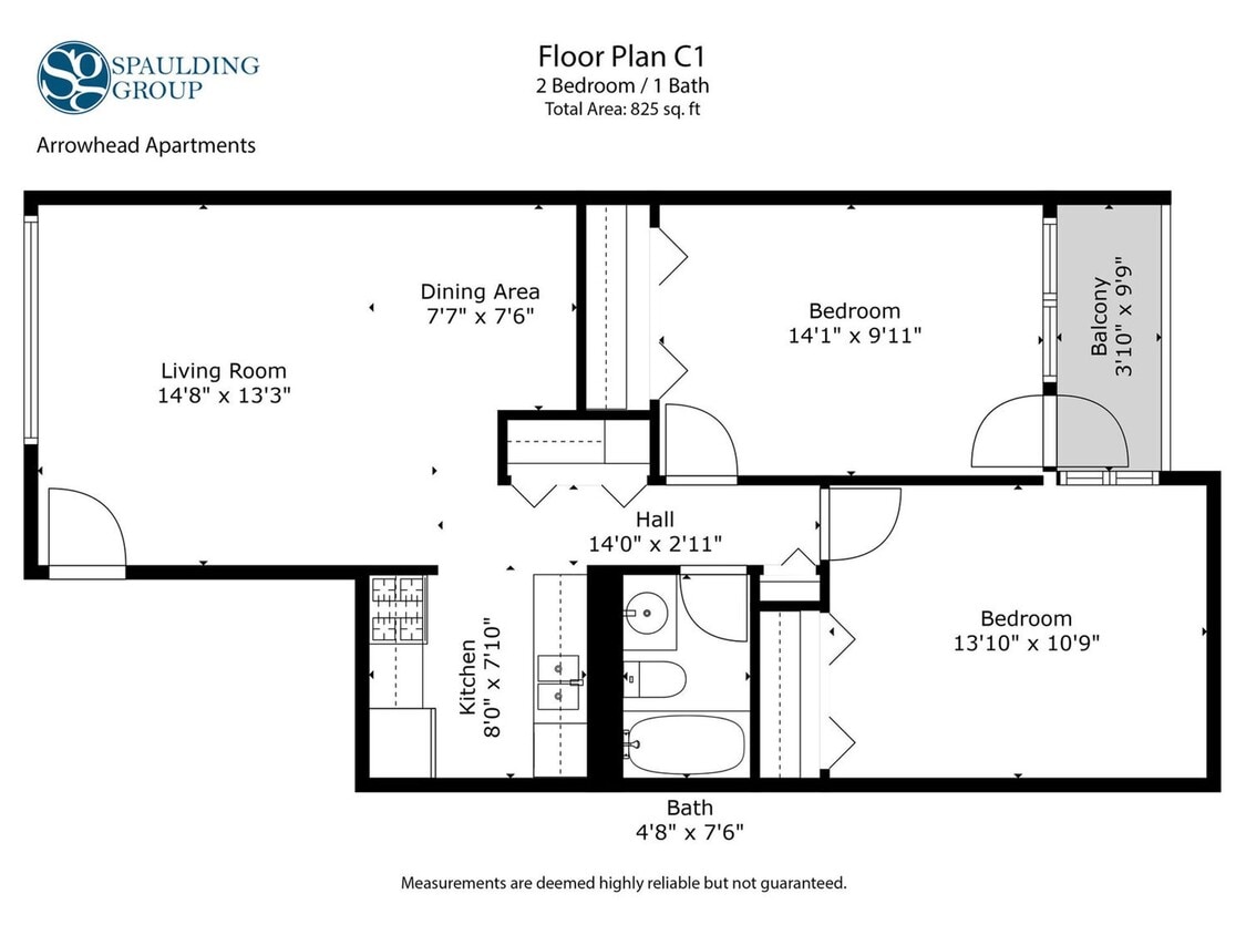 Floor Plan - C1 - 2x1