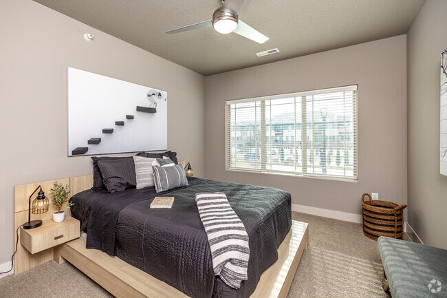 1BR Burgundy - Bedroom - The Sterling at Prairie Trail - Phase 1