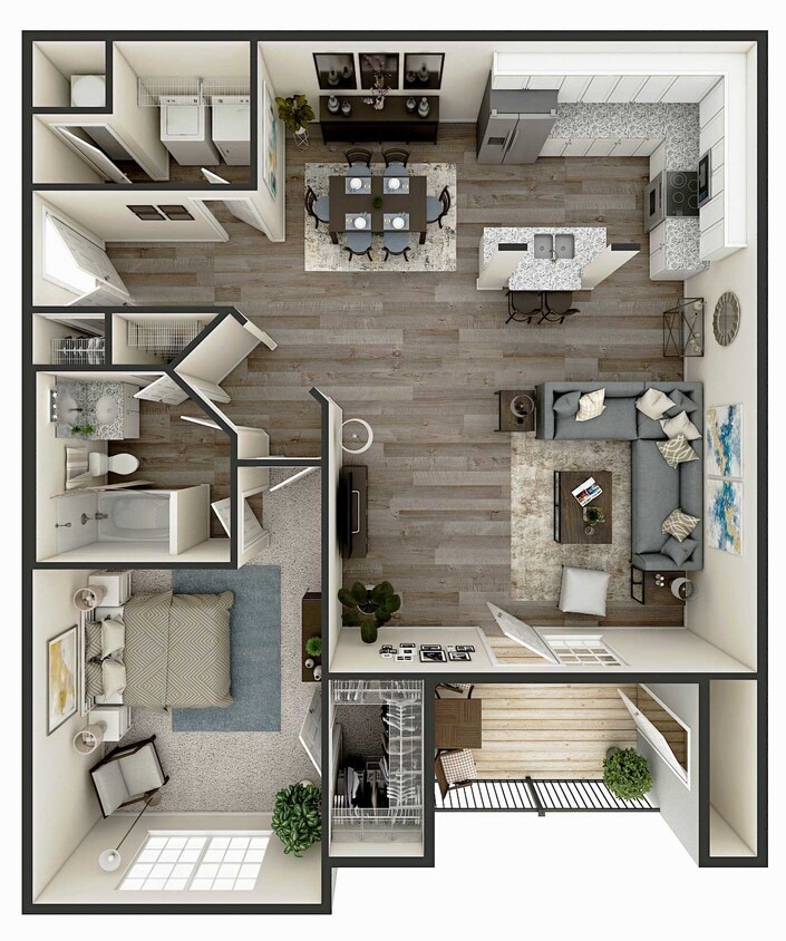 Floor Plan - 1B 1B