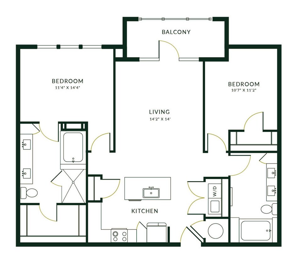 B2N floor plan The Hartley at Blue Hill - B2N