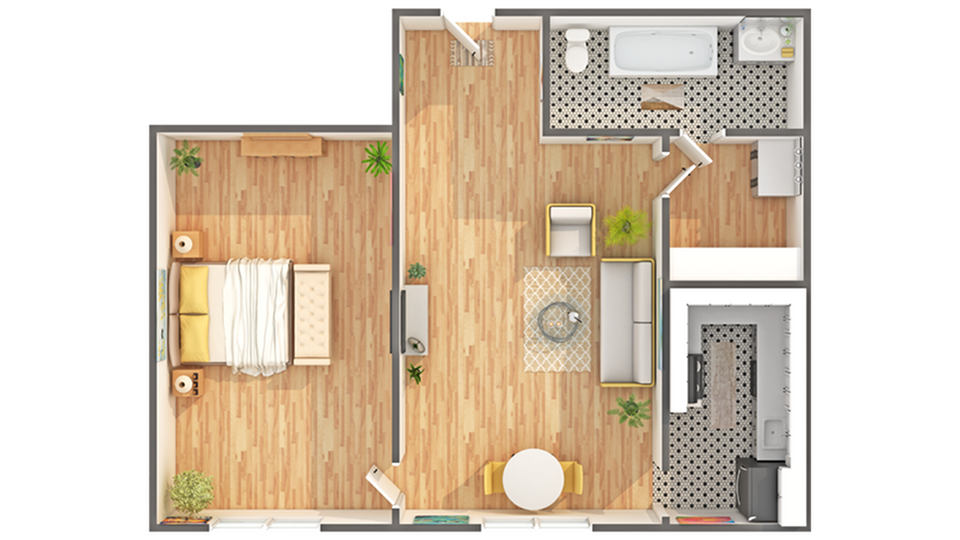 1x1 - Covey One Bedroom