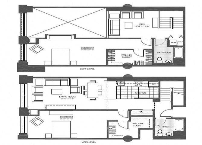Floor Plan - 2 Bed/2 Bath Den