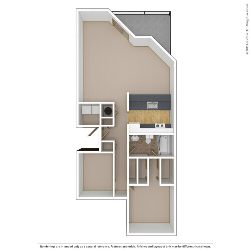 Floor Plan - 1x1r-p3