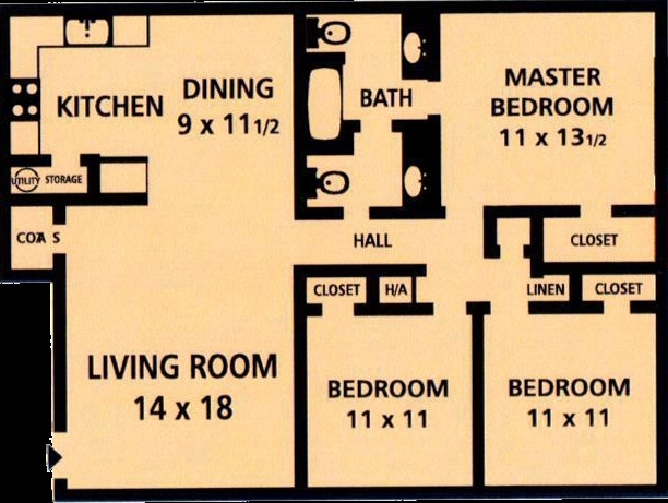 3BR/1.5BA - Spacious 3-Bedroom, 1.5-Bath Apartment Near For...
