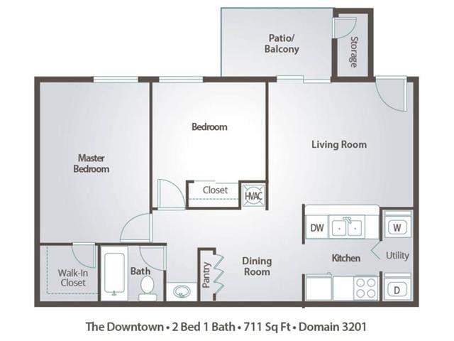 Floor Plan - The Downtown